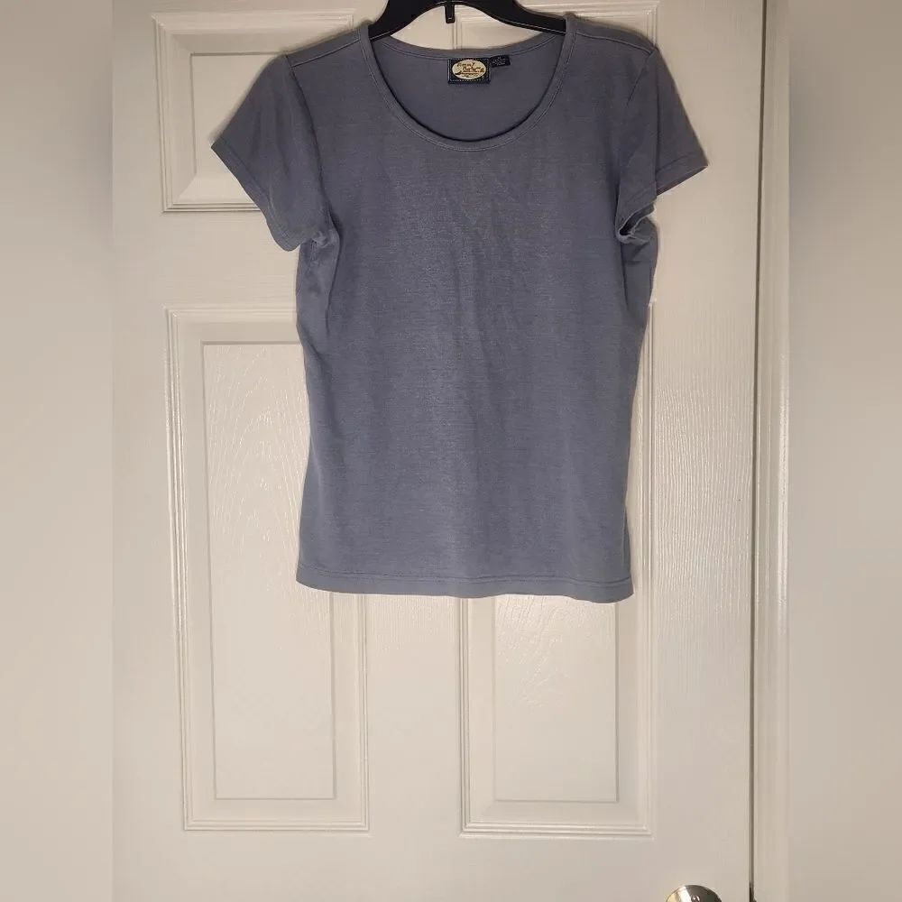 Tommy Bahama M Stone Blue Shorts SILK Blend Women's Top Vintage